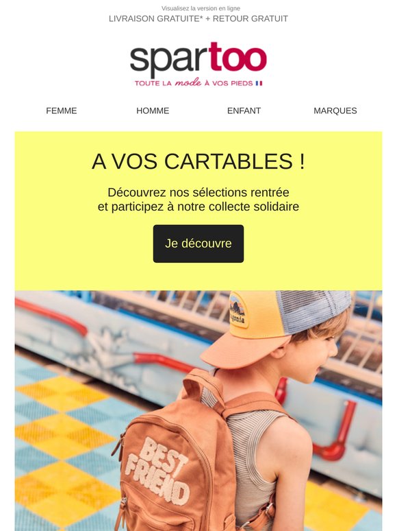 📚🎒 La rentrée approche ! Découvrez notre sélection de cartables en livraison gratuite.