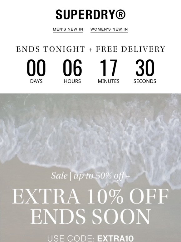 Final Hours | Extra 10% Off Sale