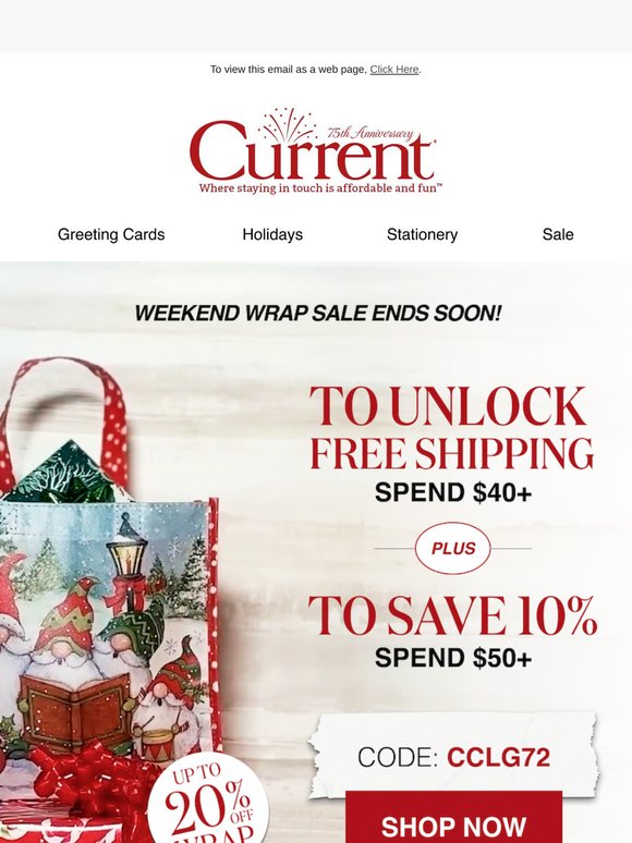 [URGENT] 10% + free shipping ends soon