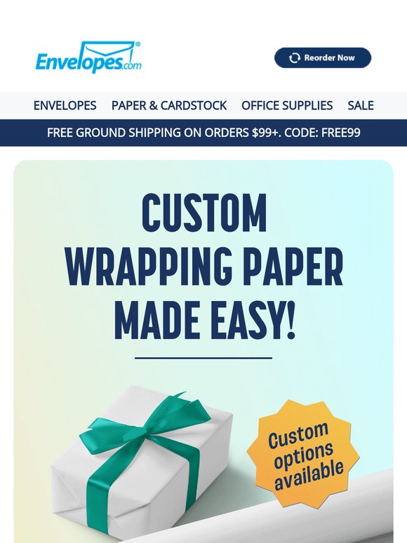 Brand Your Gifts with Custom Wrapping Paper