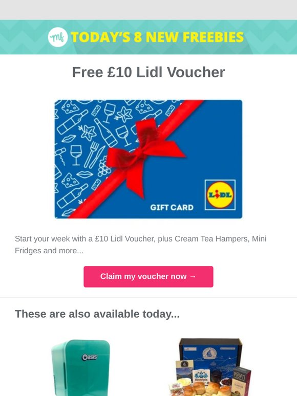 Free £10 Lidl Voucher