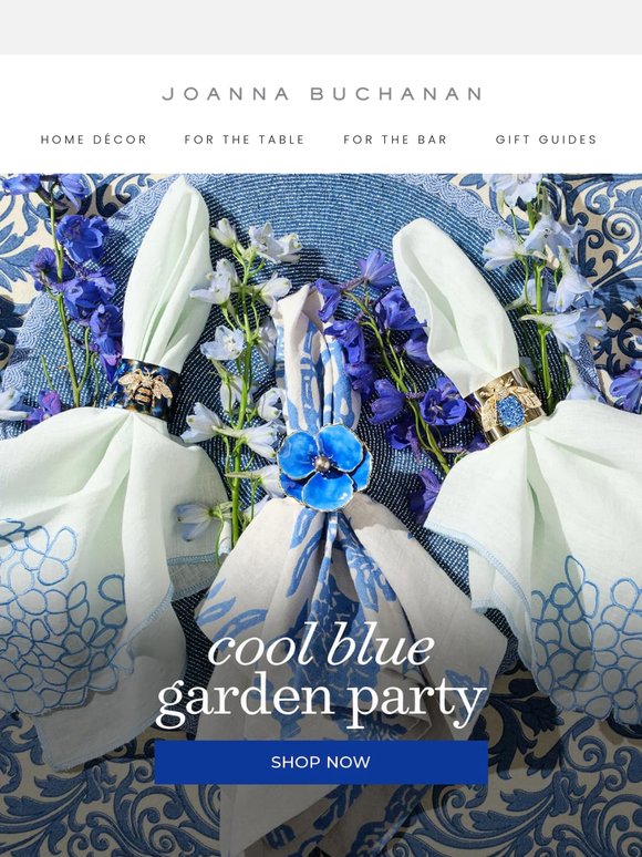 A fresh take on blue & white