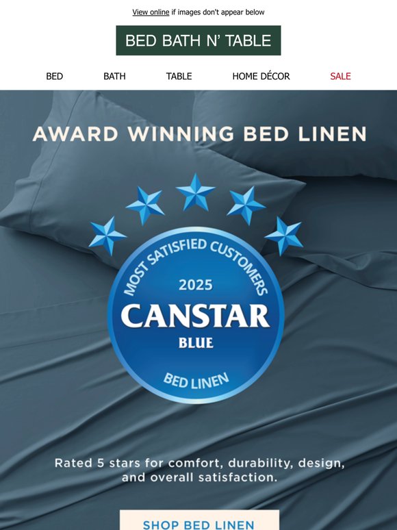 Award Winning Bed Linen 🏅 Canstar Blue 2025