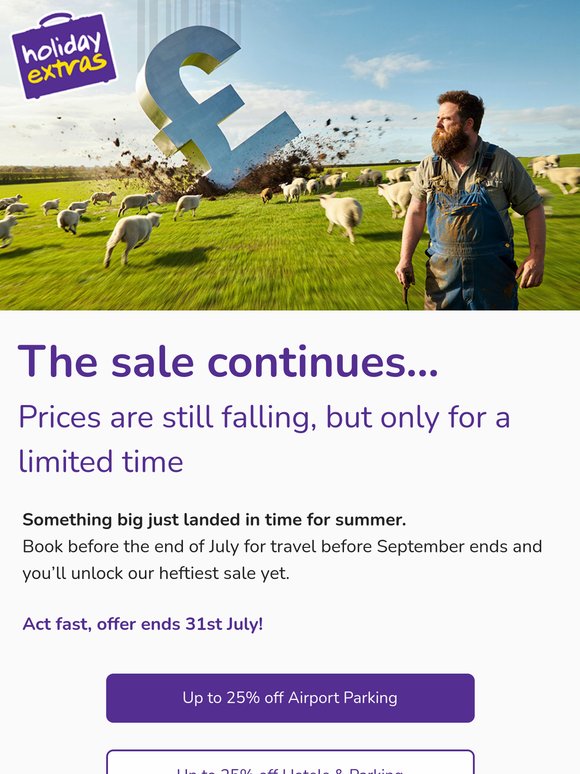 Still time to save! Your Holiday Extras discount is inside