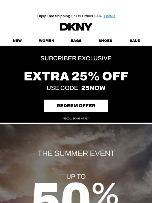 Happening Now: EXTRA 25% OFF