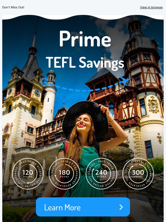 🚨 Last Few Days for Prime TEFL Sales – Save Before It’s Too Late!