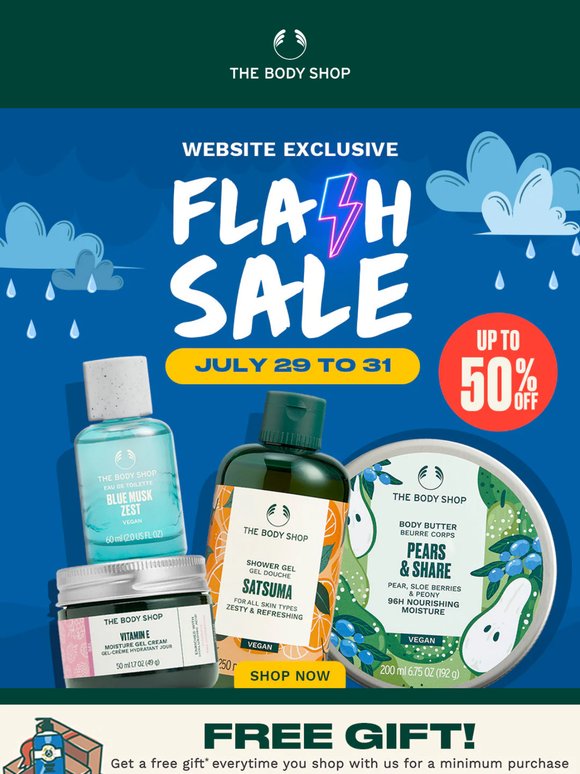 FLASH SALE ALERT🚨 UP TO 50% OFF!!