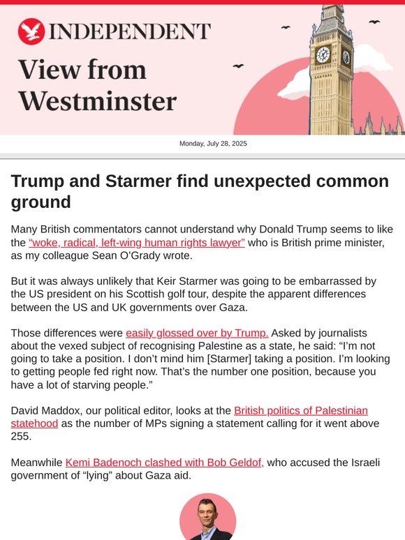 Trump and Starmer find common ground