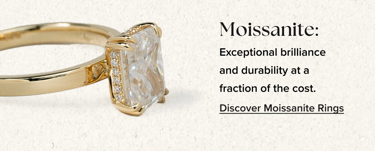 SHOP MOISSANITE RINGS - 25% OFF