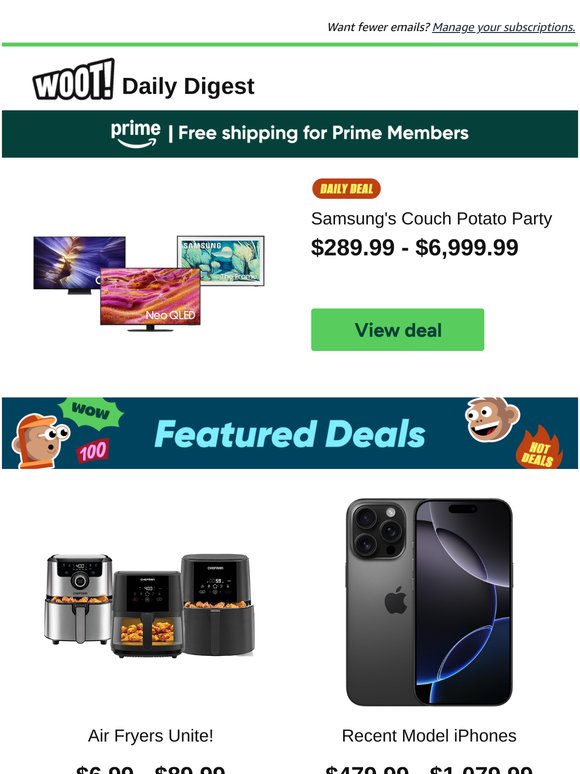Daily Digest: Samsungs Couch Potato Party and more!