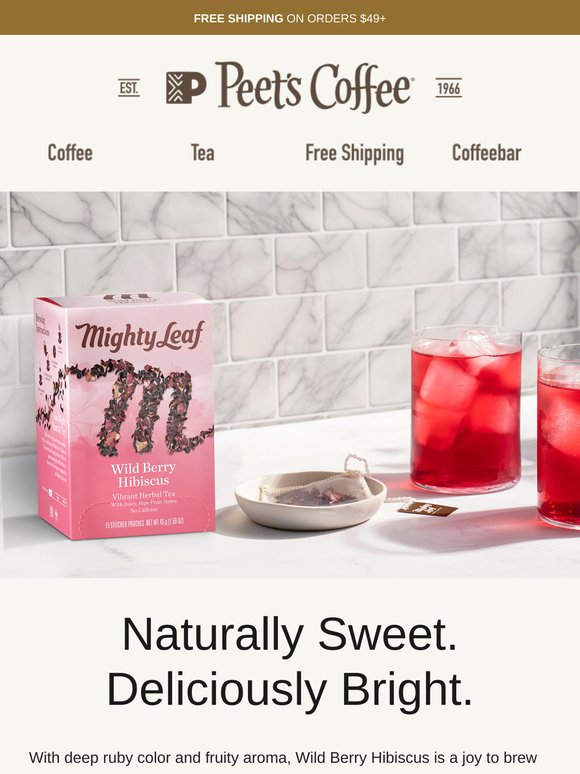 Bright. Fruity. Naturally Caffeine-Free 🤩