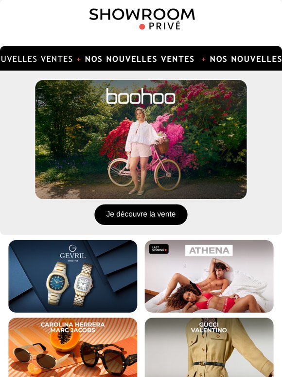 BOOHOO, CONVERSE, GEVRIL et 10  nouvelles ventes en ligne aujourd'hui