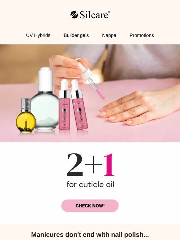🎉 Cuticle oil 2+1 FREE! Check out our promotion!