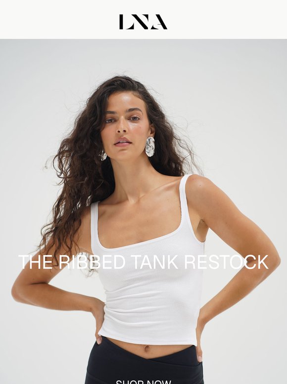 They're Back ⚡ The Ribbed Tank Restock
