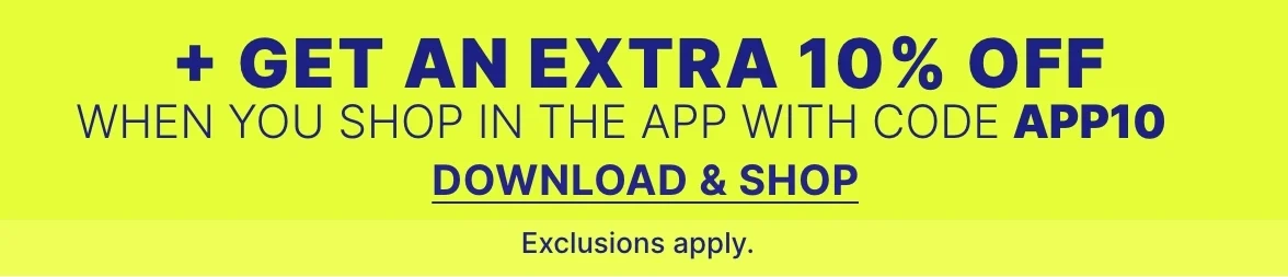 Extra 10% off your in-app purchase with code APP10