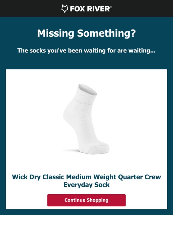 Wick Dry Classic Medium Weight Quarter Crew Everyday Sock’ + Your Feet = A Perfect Pairing 🍂
