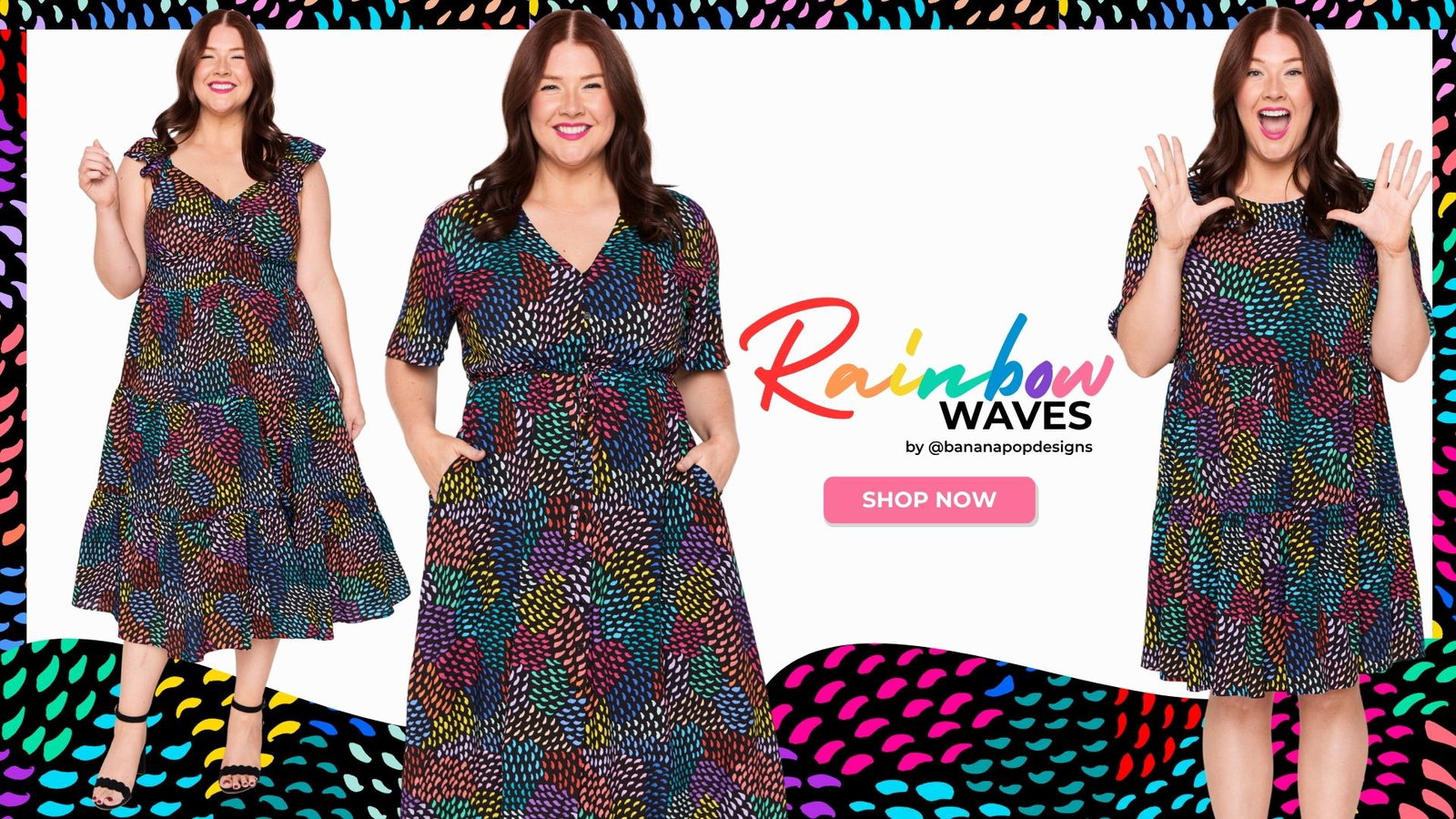 NEW! - Rainbow Waves by @bananapopdesigns