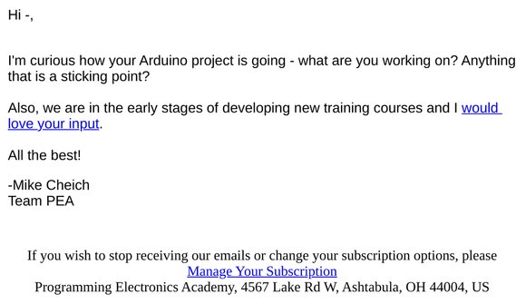 How is your Arduino project going?