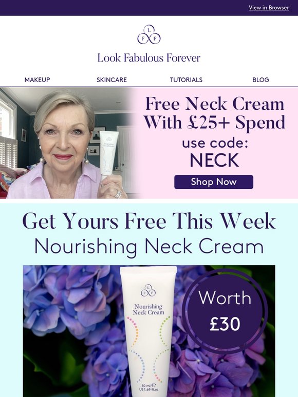 FREE Neck Cream Worth £30