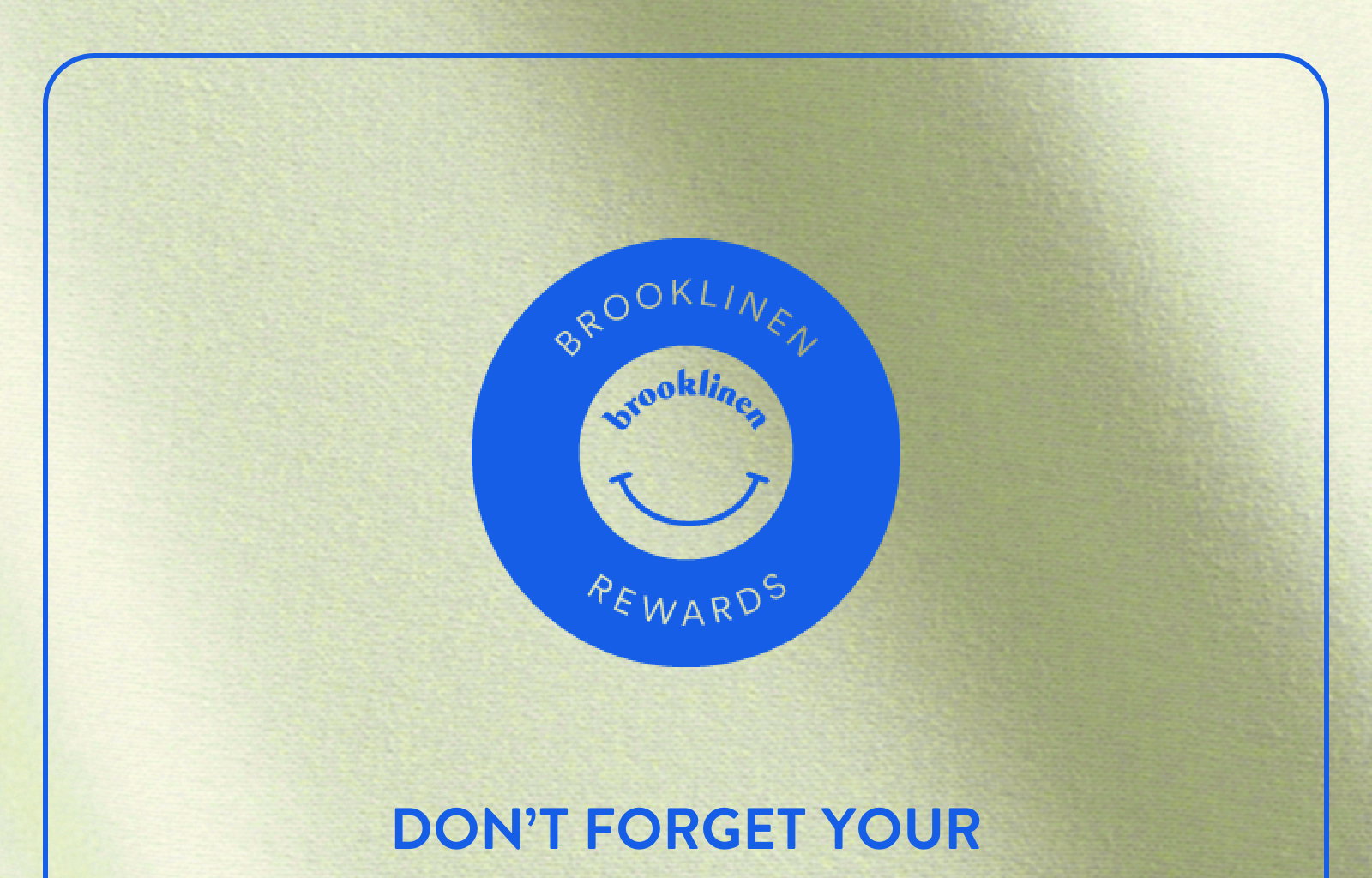 Brooklinen Rewards Savings Are A-Waiting