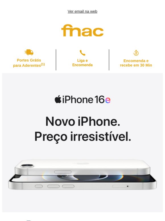 iPhone 16e: Novo iPhone. Preço irresistível.