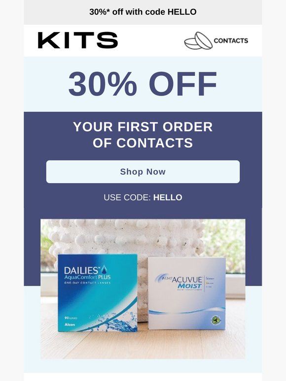 [UNCLAIMED] 30% off contacts