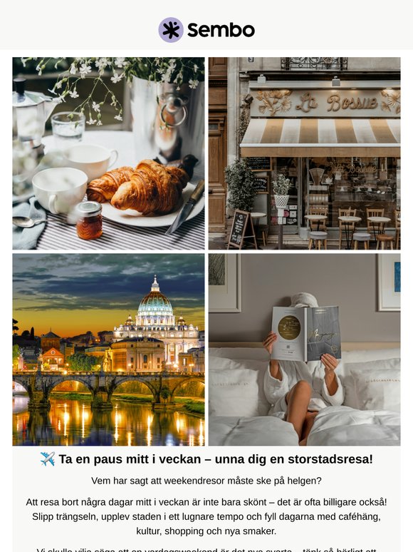 Vardagsweekend? Gör en tisdag till något extra ✨