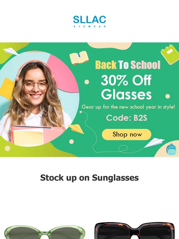 💯Back To School Sale: 30% Off Glasses starts now!