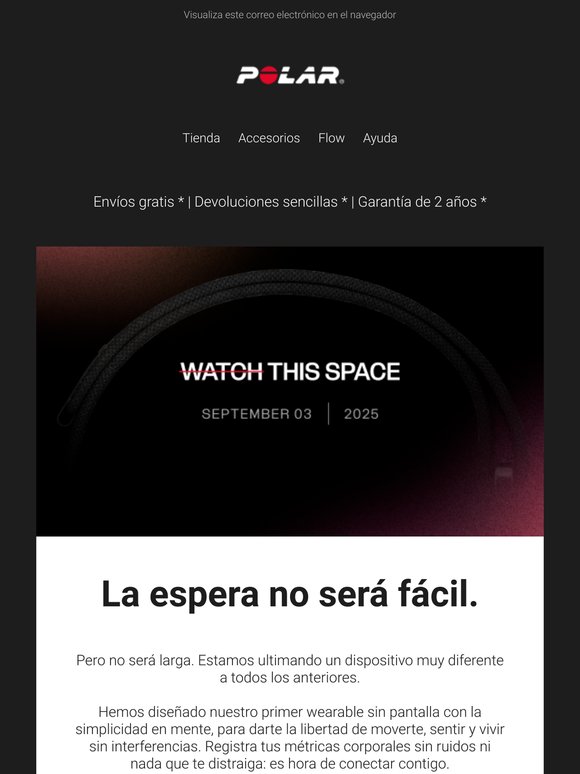 ¡Ya no falta nada para el lanzamiento de nuestro nuevo dispositivo!
