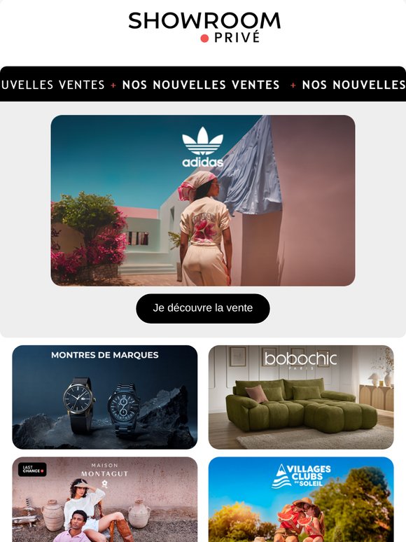 ADIDAS, CAROLL, KIDS AROUND et 16 nouvelles ventes en ligne aujourd'hui