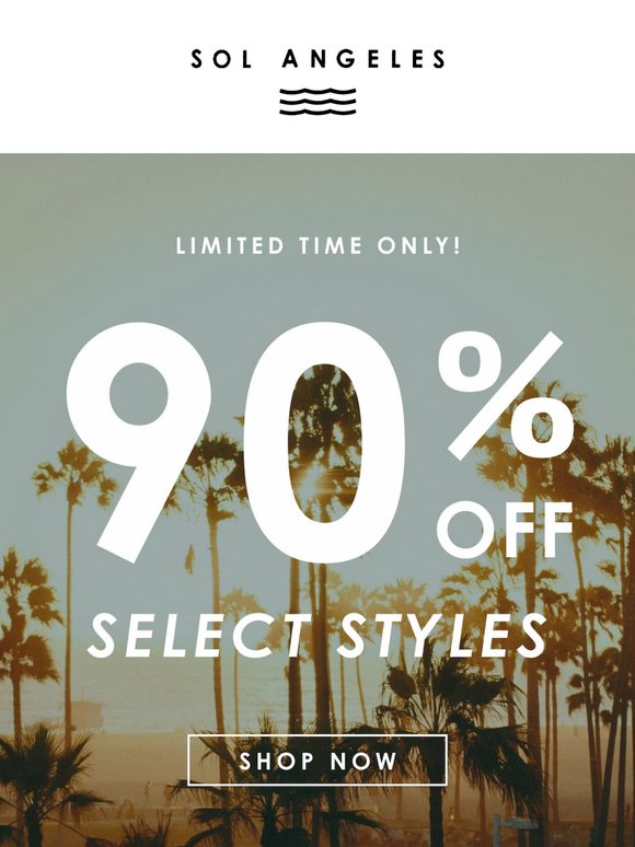 Up to 90% off Sitewide