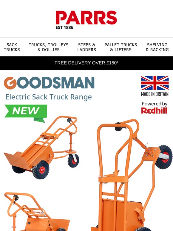 Introducing Goodsman Electric Sack Trucks – Power Meets Precision