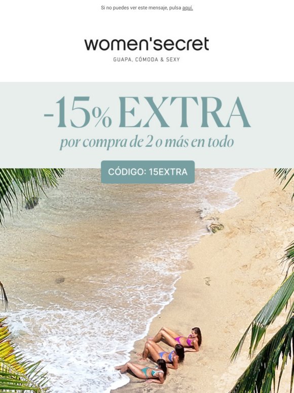 15% EXTRA comprando dos o más prendas