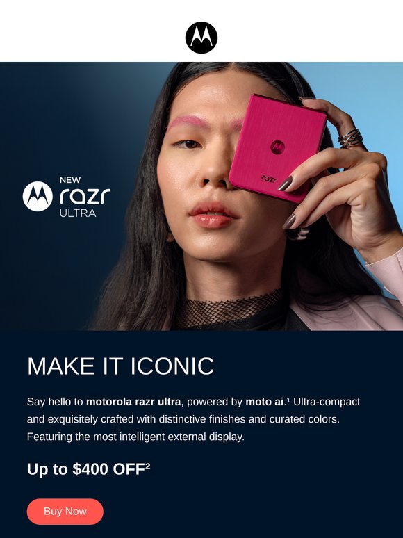 Make it iconic w/ motorola razr ultra