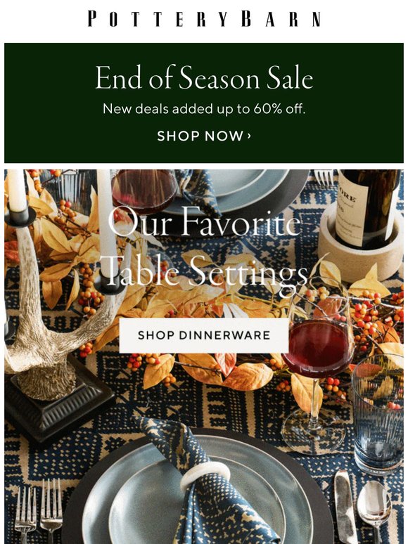 We make it easy to set a beautiful table