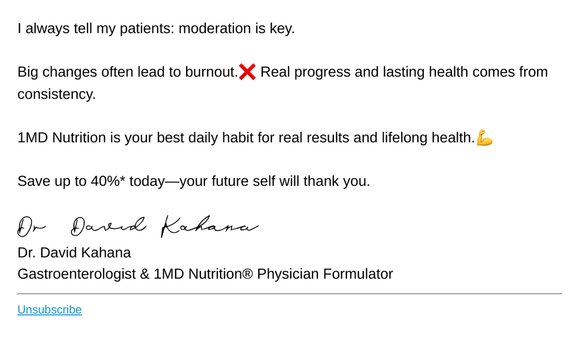 🧑‍⚕️ Dr. Kahana’s #1 tip for long-term results.