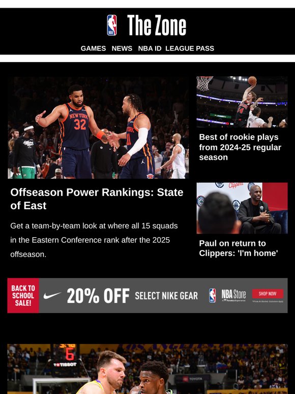 Offseason Power Rankings: State of East | Best of rookie plays from 2024-25 regular season