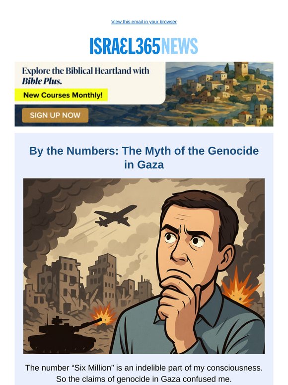 By the Numbers: The Myth of the Genocide in Gaza and Today's Top Stories
