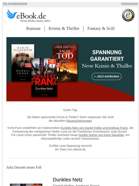 Spannung garantiert: eBooks für Krimi- und Thriller-Fans