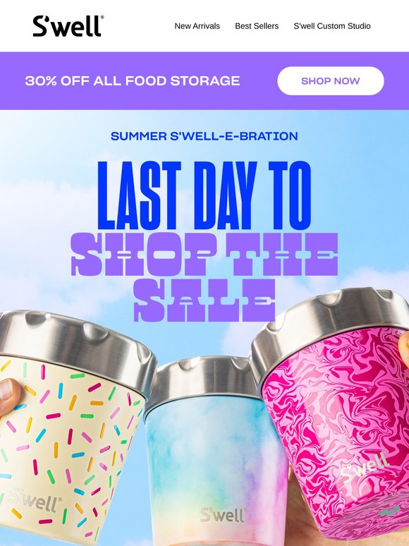 30% Off Food Storage Ends Tonight
