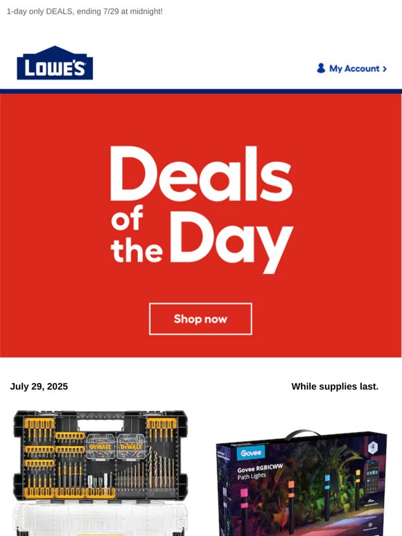 Don’t miss out! These online-only deals end today.