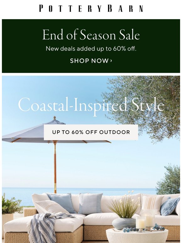 Coastal-inspired looks for outdoor living