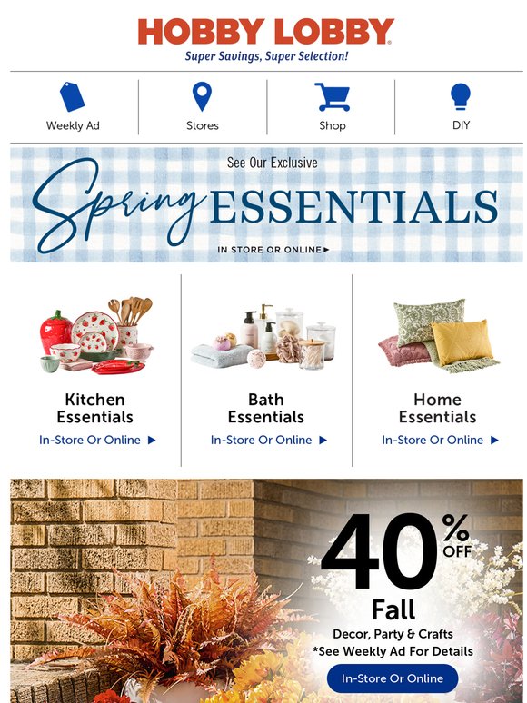 Fresh Fall Finds For 40% Off!