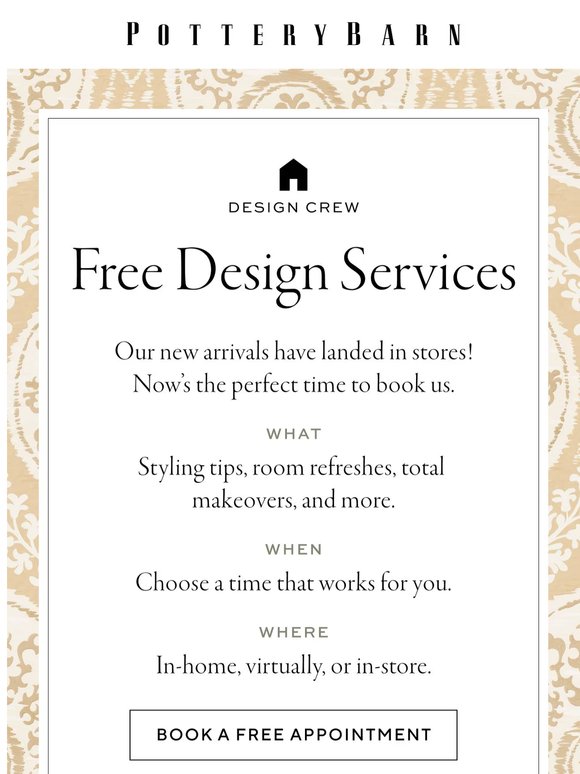 New arrivals, FREE design services ✨