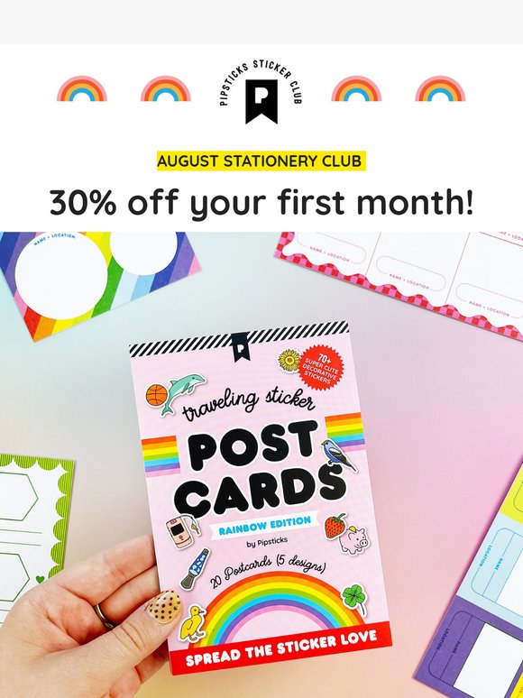 💥 24hr FLASH SALE! 30% off Stationery Subs!