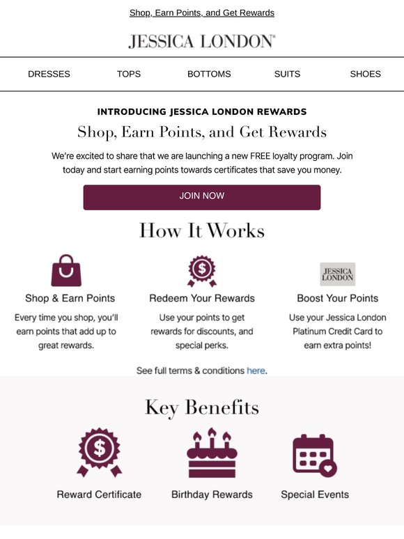 Introducing Jessica London Rewards