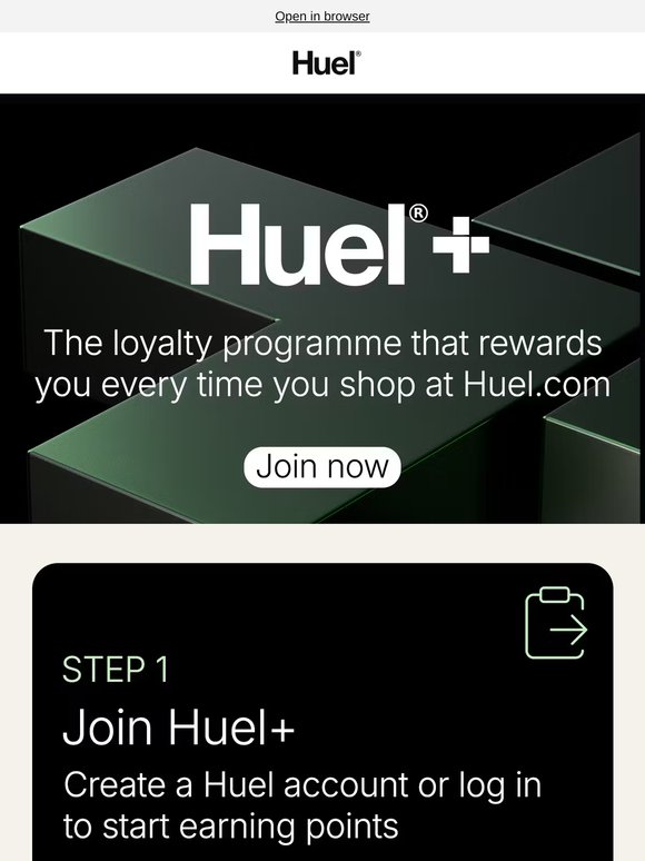 Huel+ is here! Earn points, get rewards ➕