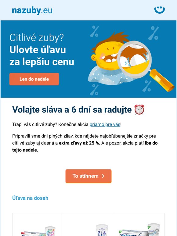 [Len do nedele] ⏰ Pomôcky na citlivé zuby so zľavou až 25 % →