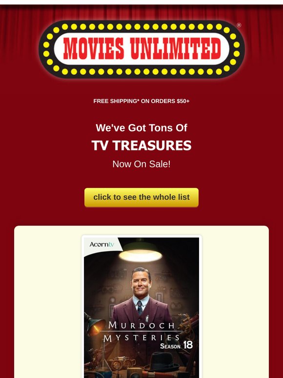 Tons of TV Treasures on Sale!