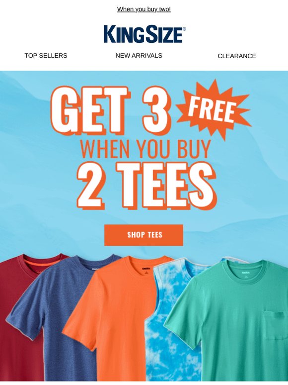 3 FREE TEES